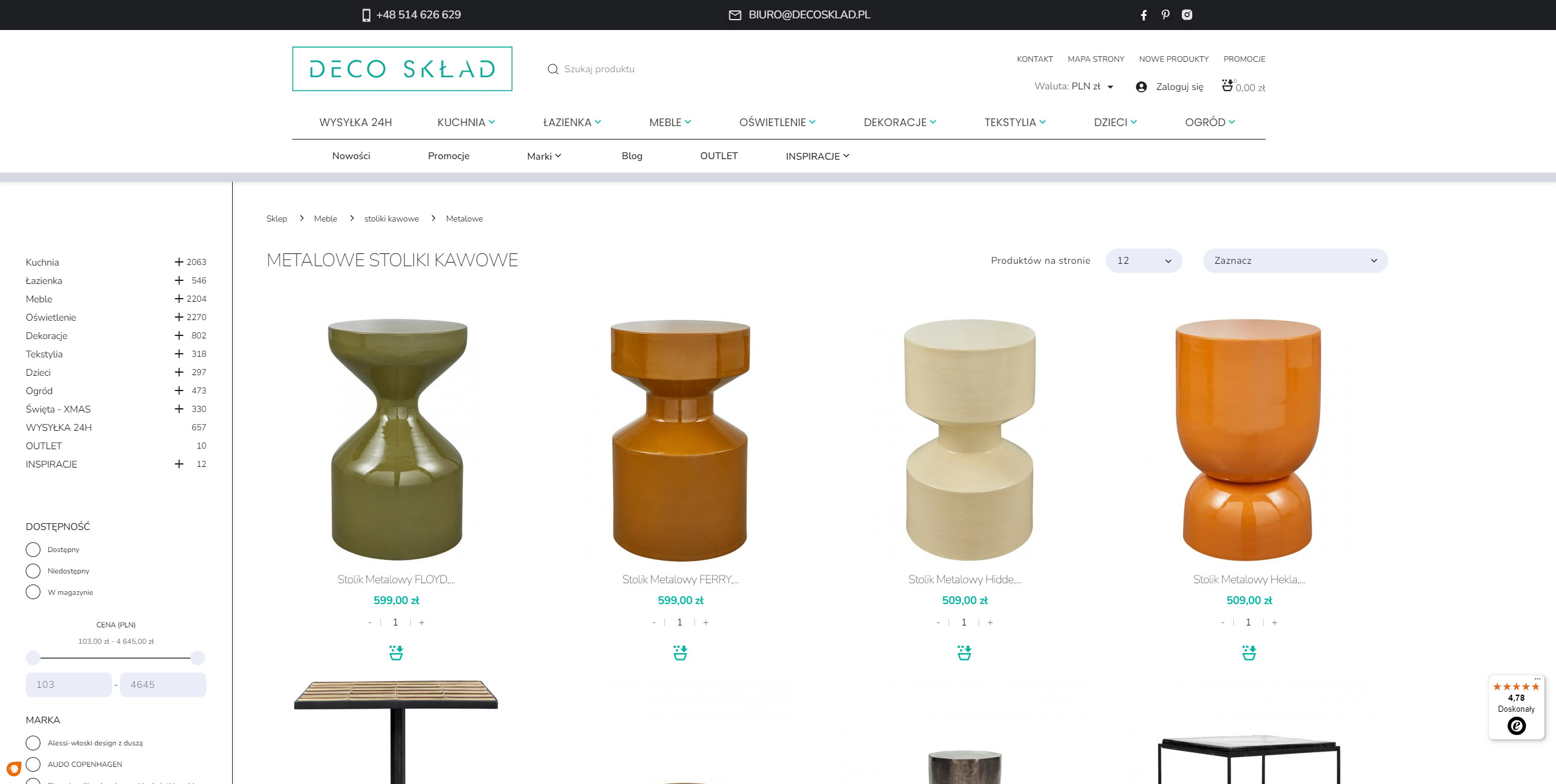 Metalowe stoliki kawowe w małym salonie - jak wykorzystać ich formę i lekkość?