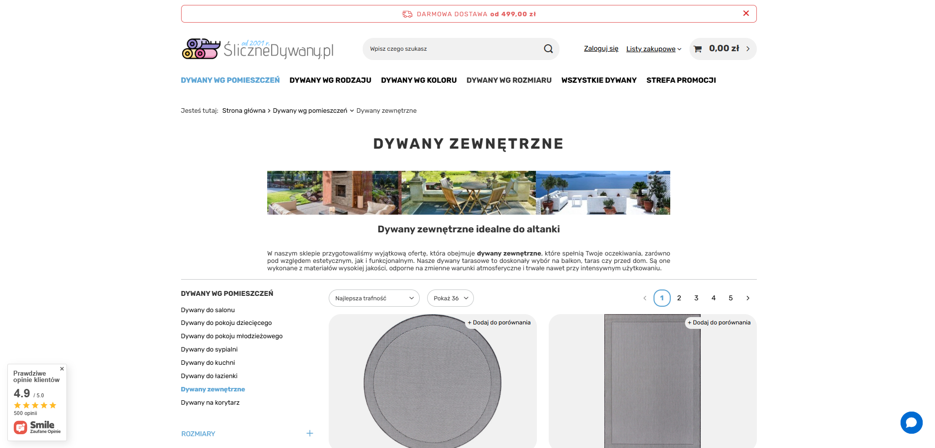 Dywany zewnętrzne – jak wybrać idealny model na taras i balkon?