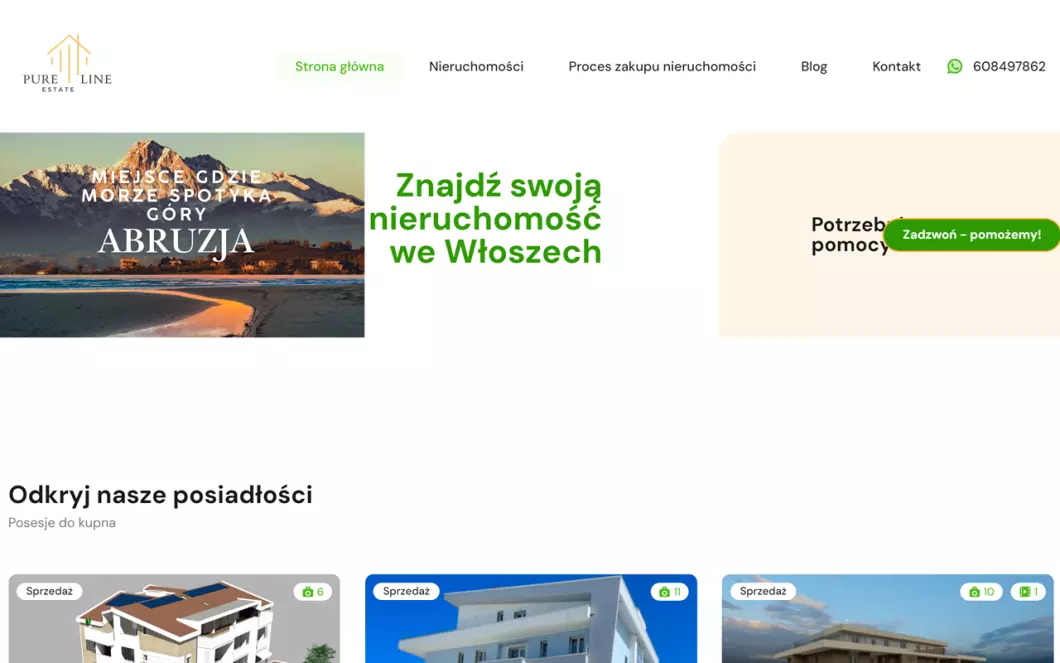 Zrzut ekranu strony