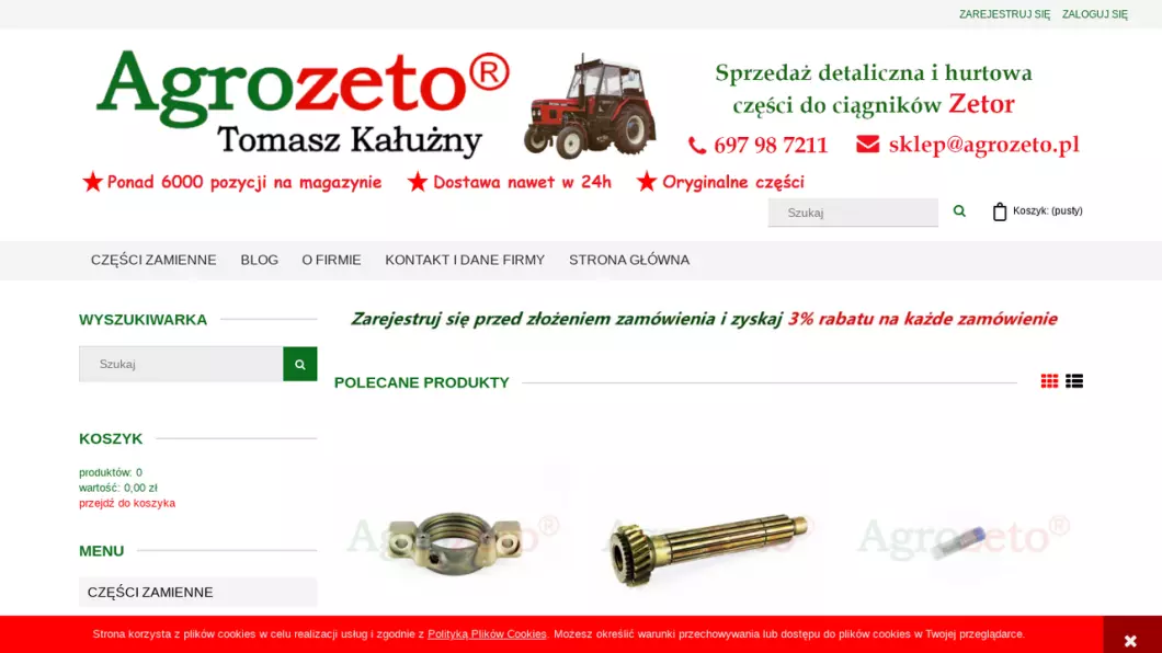 Zrzut ekranu strony